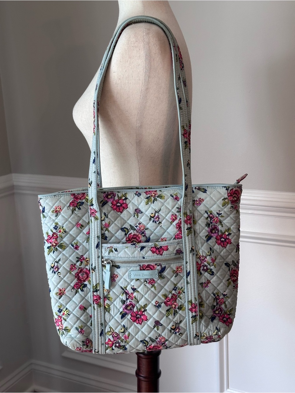 Vera Bradley Small Original Vera Tote in Water Bouquet